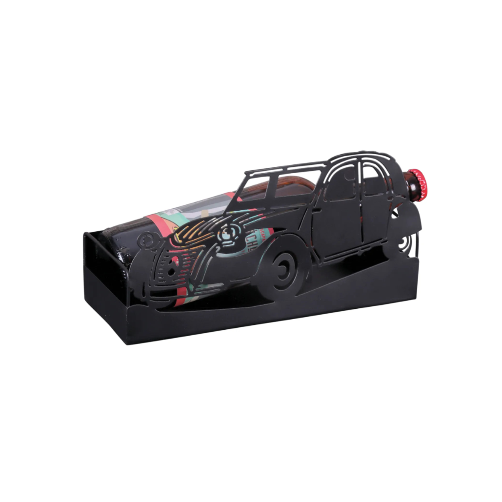 Support Oscar métal noir design 2CV 27x10x14.5cm
