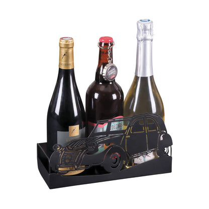 Support Oscar métal noir design 2CV 27x10x14.5cm