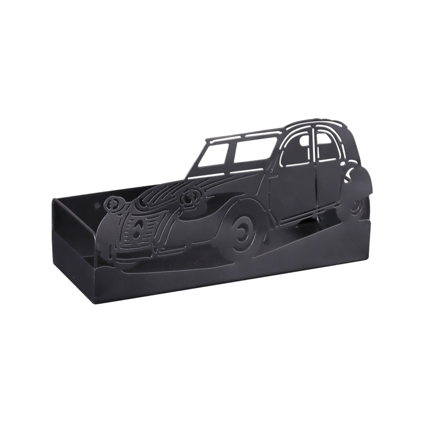 Support Oscar métal noir design 2CV 27x10x14.5cm