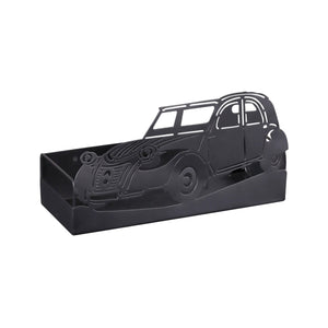 Support Oscar métal noir design 2CV 27x10x14.5cm