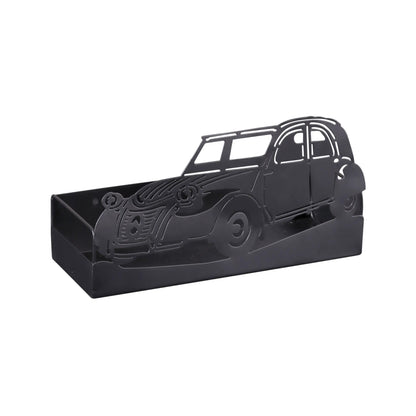 Support Oscar métal noir design 2CV 27x10x14.5cm