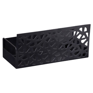Support Oscar métal noir design géometric 27x10x11cm