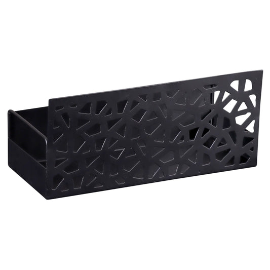 Support Oscar métal noir design géometric 27x10x11cm