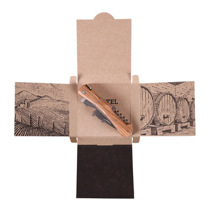 Chatel corkscrew knife with matching wooden handle