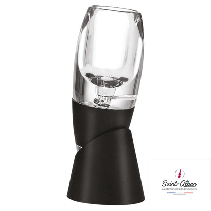 Aérateur/décanteur translucide socle noir Bill Saint Alban