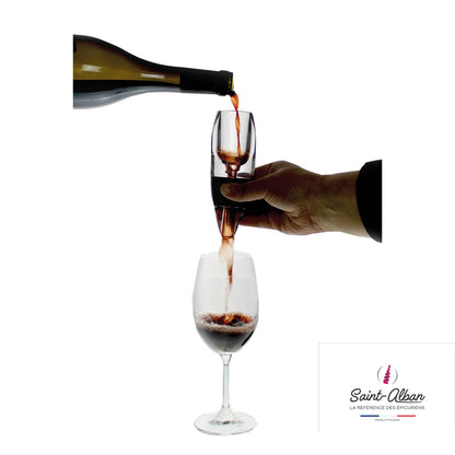 Aérateur/décanteur translucide socle noir Bill Saint Alban