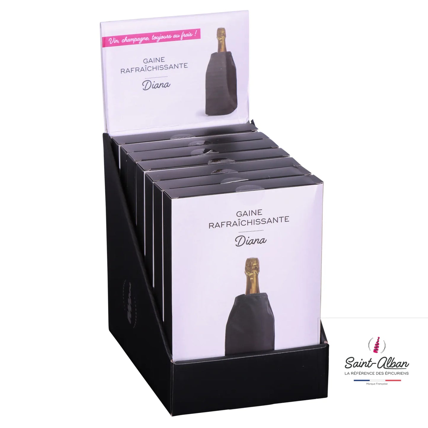 Gaine rafraichissante Diana noir vin/champagne Saint Alban
