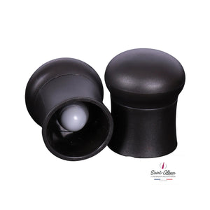 Leo black PVC wine/champagne expansion stopper from Saint Alban
