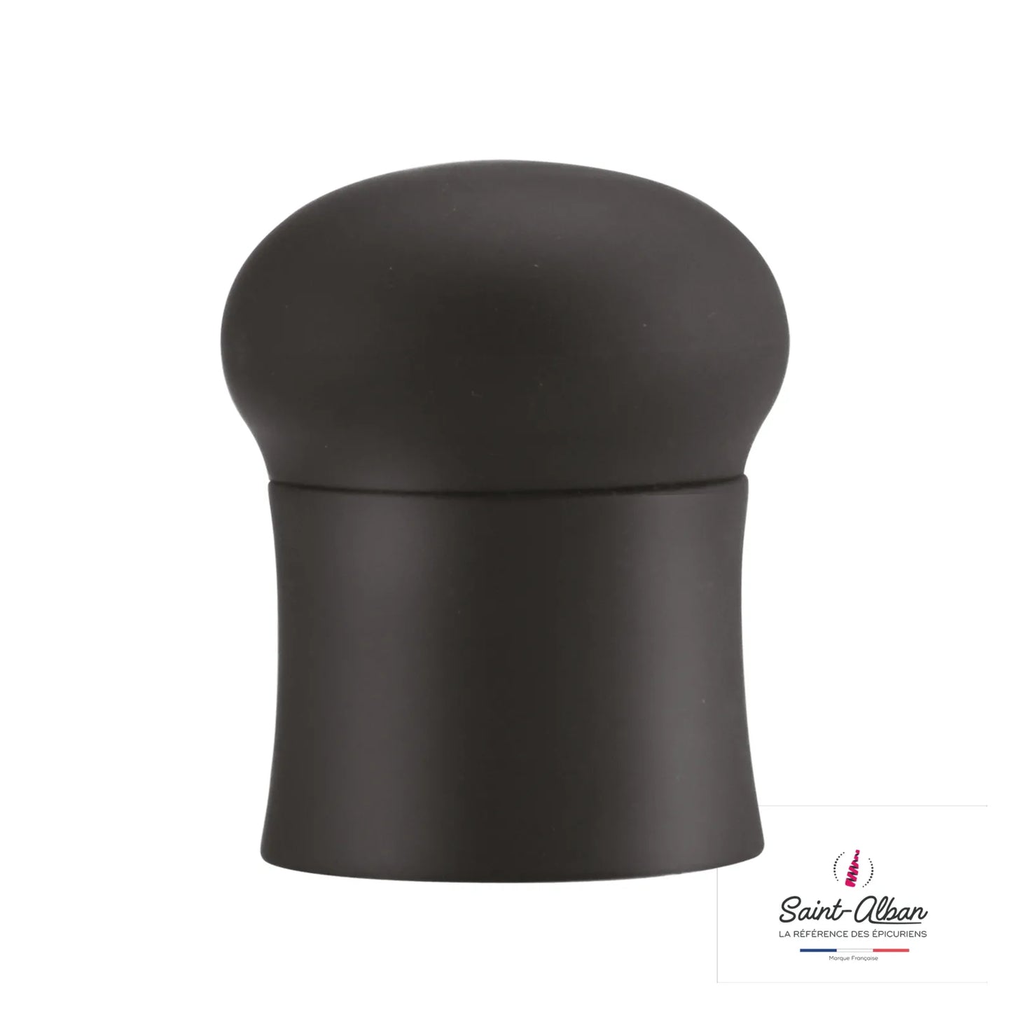 Leo black PVC wine/champagne expansion stopper from Saint Alban