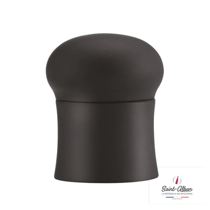 Leo black PVC wine/champagne expansion stopper from Saint Alban