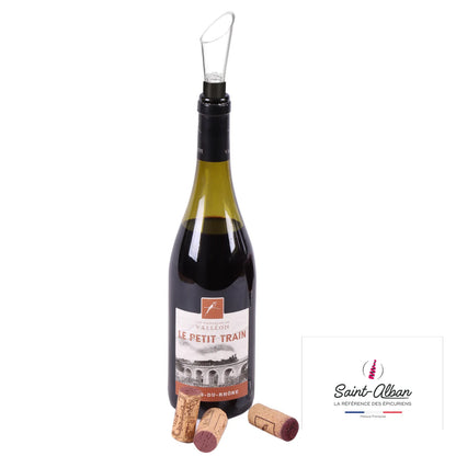 Bec verseur Gabin anti-goutte cristal Saint Alban (2 pièces)