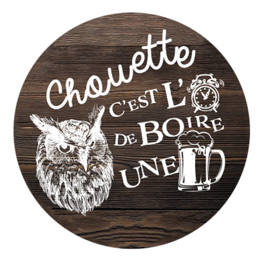 Porte-clé décapsuleur Ivo métal - Chouette cest lheure de boire une