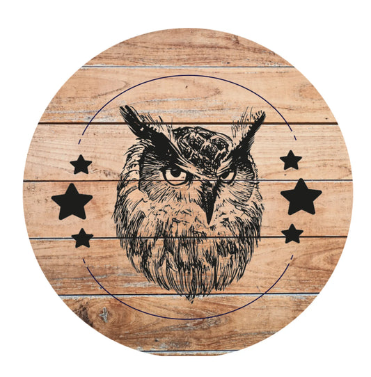 Vinolok Crystal Stopper - Owl