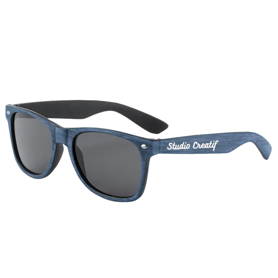 Lunettes de soleil avec protection UV400 de forme classique ronde personnalisé