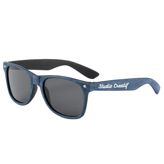Lunettes de soleil avec protection UV400 de forme classique ronde personnalisé