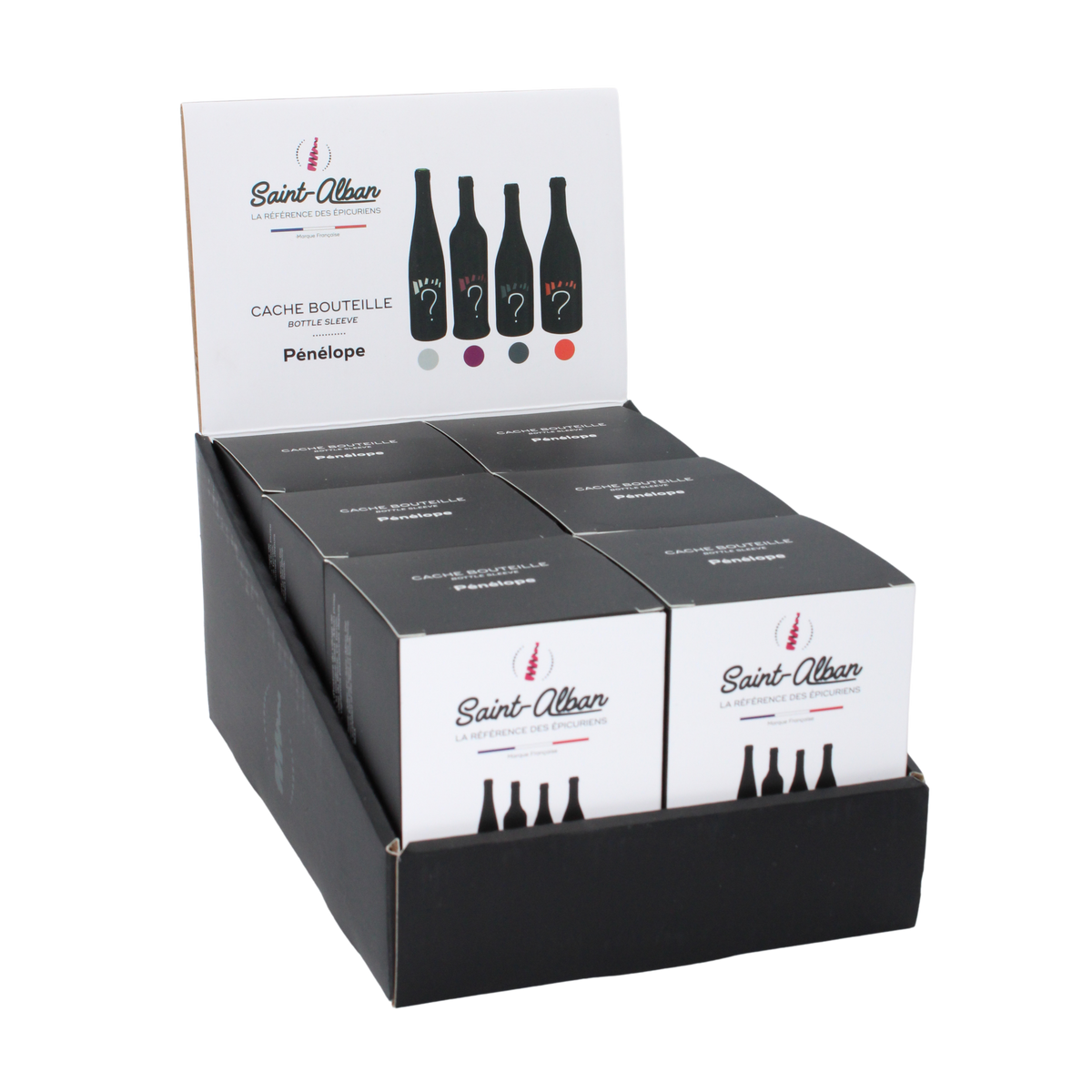 Chaussette de dégustation  toile lycra rayures assorties (4 pièces) - Pénélope