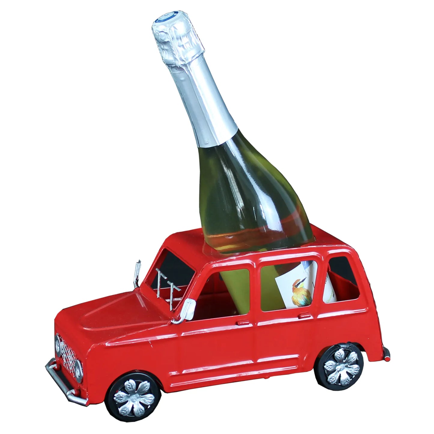 Support bouteille Félix métal rouge - 4L
