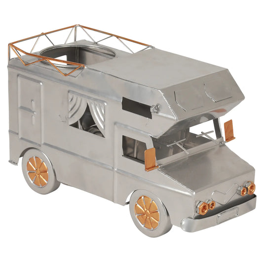 Support bouteille Félix métal gris/cuivre - Camping car