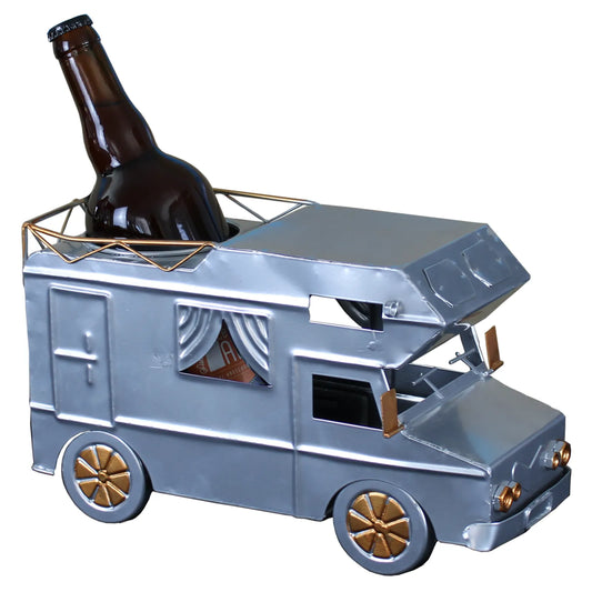 Support bouteille Félix métal gris/cuivre - Camping car