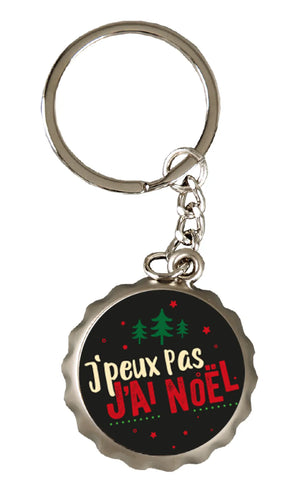 Ivo metal bottle opener keyring - I can't, it's Christmas