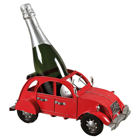 Felix red metal bottle holder - 2CV