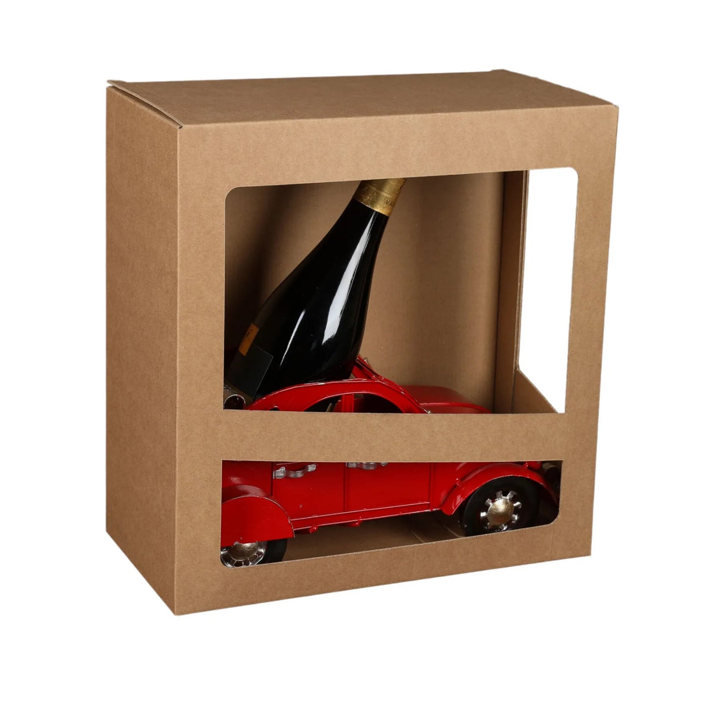 Support bouteille Félix métal rouge - 2CV