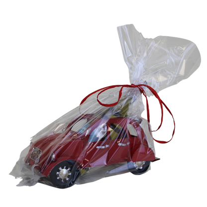 Support bouteille  métal rouge - 2CV - Félix