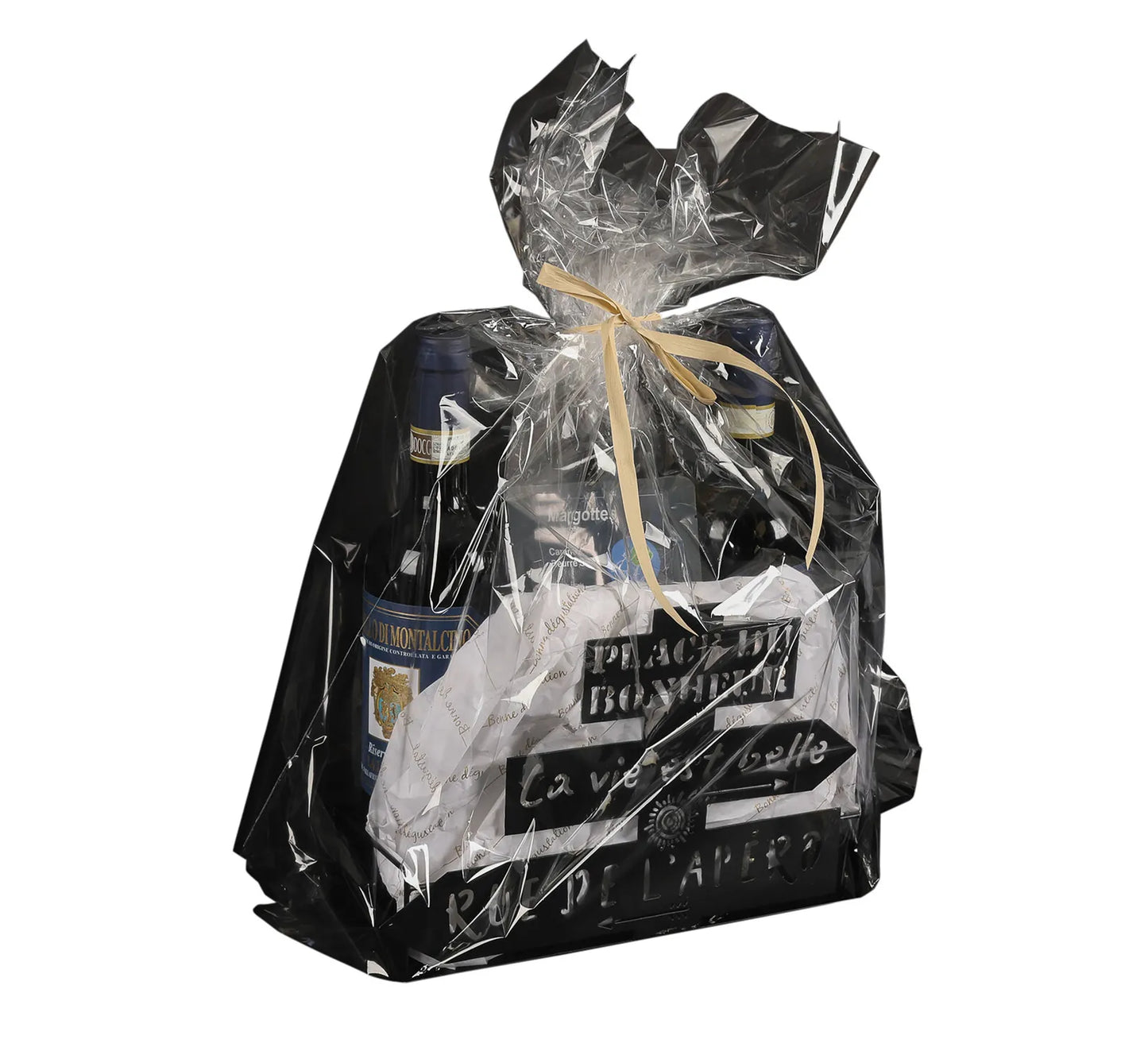 Support Oscar métal noir design Rue de lApéro 27x9.5x18cm