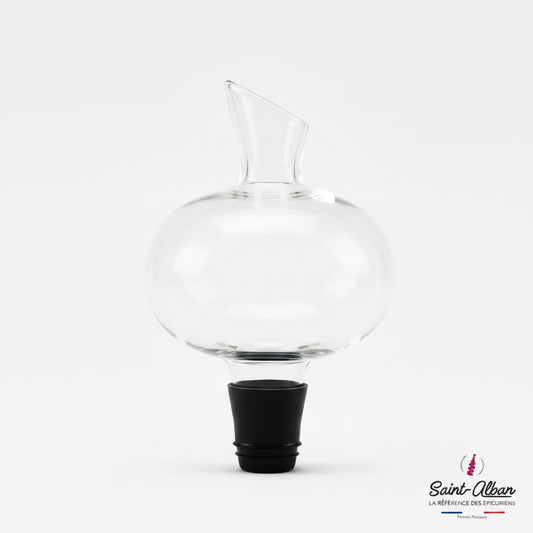 Aladin glass aerator, decanter, and pourer from Saint Alban