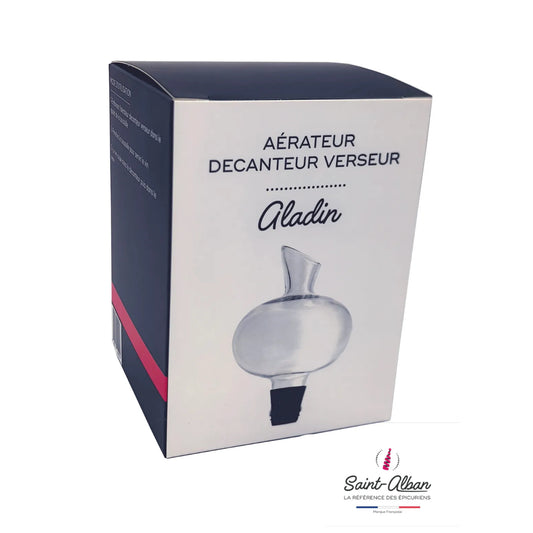 Aladin glass aerator, decanter, and pourer from Saint Alban