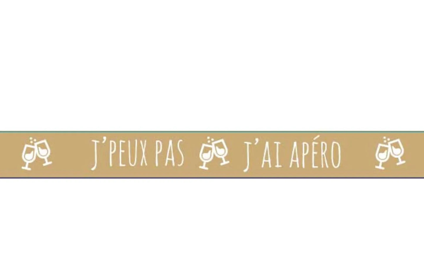 Chapeau Ernest paille bandeau beige/blanc - Jpeux pas jai apéro