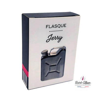 Flasque Jerry inox 4oz/12cl forme jerican Saint Alban