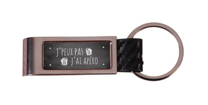 Loki Metal Bottle Opener Keychain Token - I can't, I'm having an aperitif