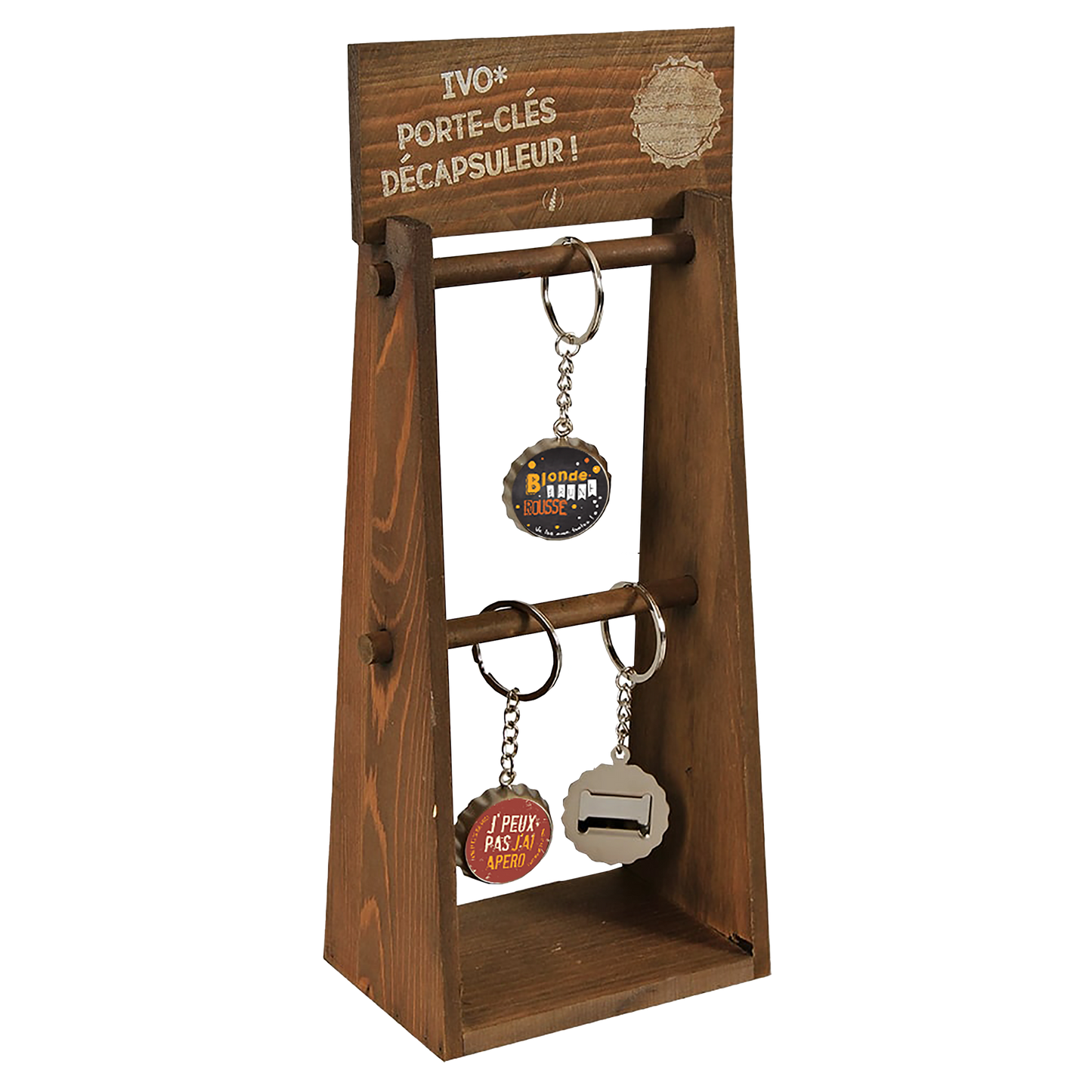 Metal bottle opener keychain - BZH Brittany