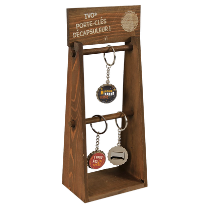 Metal bottle opener keychain - BZH Brittany
