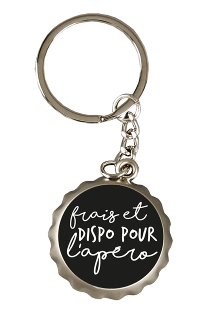 Porte-clé décapsuleur Ivo métal - Frais et dispo pour lapéro