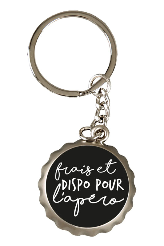 Porte-clé décapsuleur Ivo métal - Frais et dispo pour lapéro