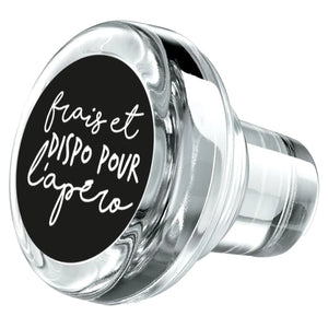 Crystal Vinolok stopper - Fresh and ready for aperitifs