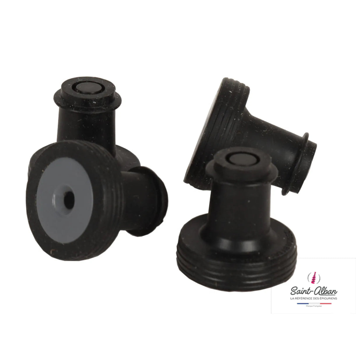 Bouchon silicone Elena noir pour pompe à vide Saint Alban (4 pièces)