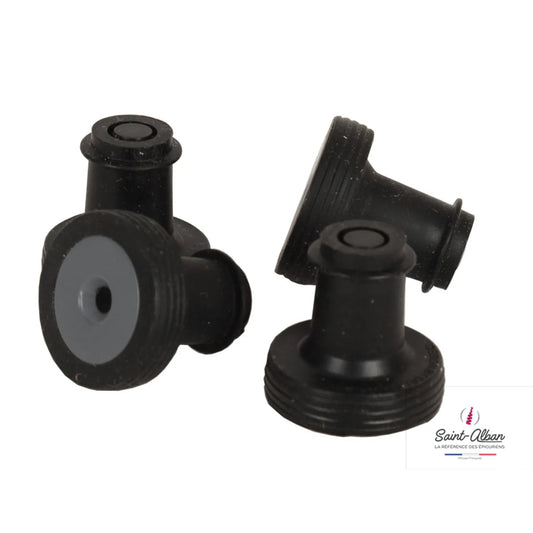 Bouchon silicone Elena noir pour pompe à vide Saint Alban (4 pièces)