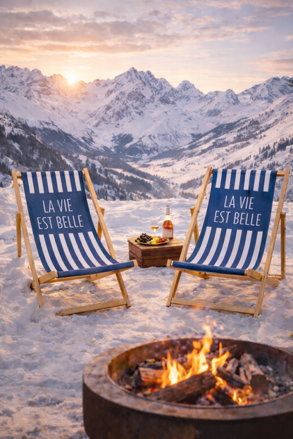Valentina XXL adult chair in wood and canvas - Life is beautiful...