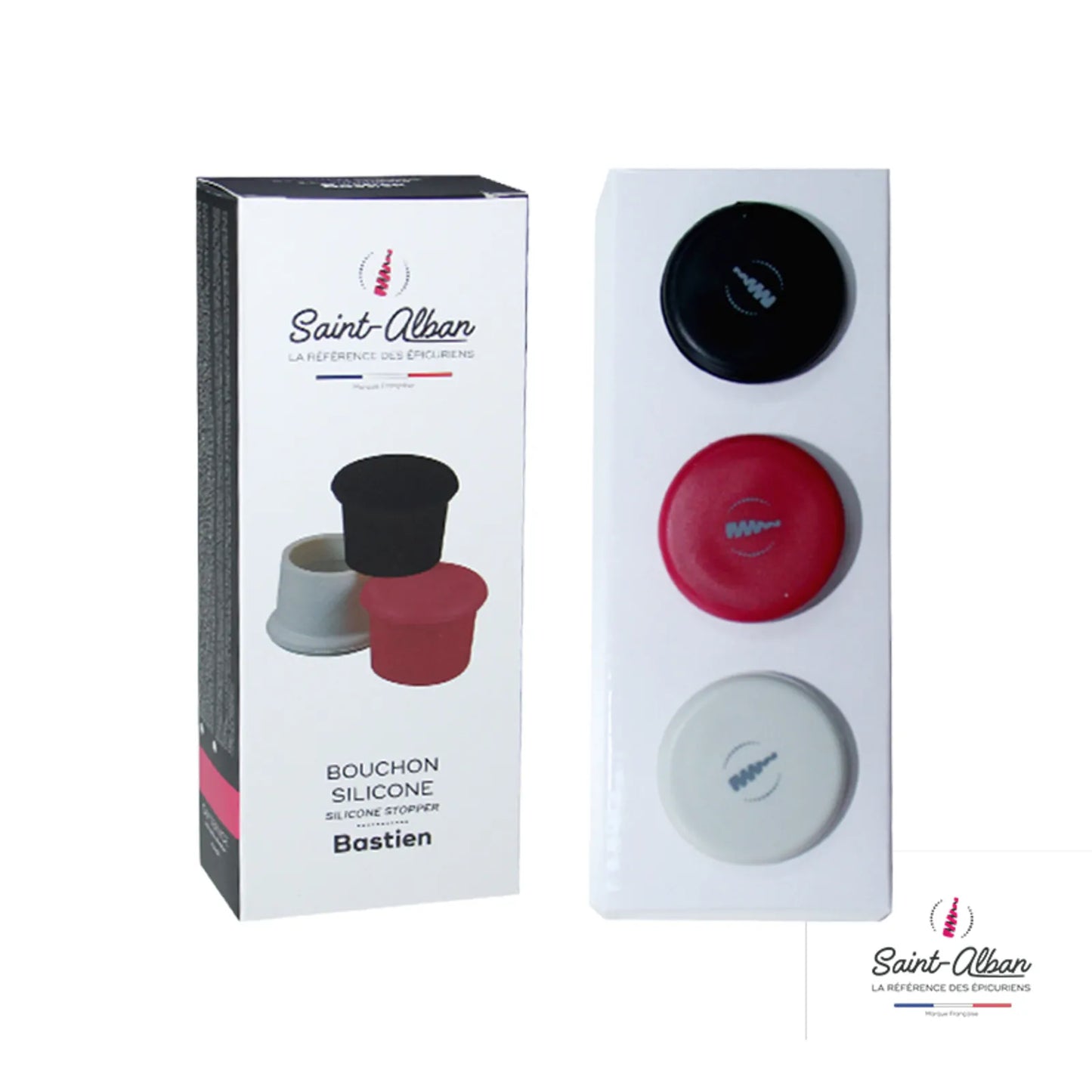 Bouchon silicone Bastien 3 couleurs Saint Alban