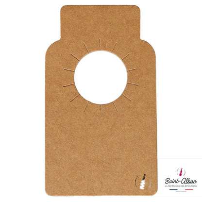 Colorette carte penditive Scarlette kraft brun Saint Alban (50 pièces)