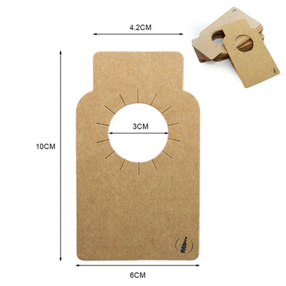 Colorette carte penditive Scarlette kraft brun Saint Alban (50 pièces)