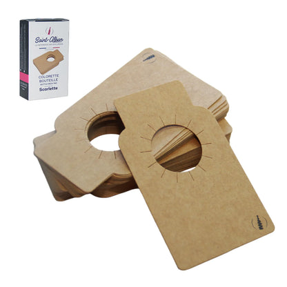 Colorette carte penditive Scarlette kraft brun Saint Alban (50 pièces)