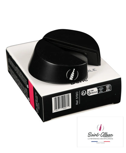 Deric capsule cup, black lacquered zinc, Saint Alban