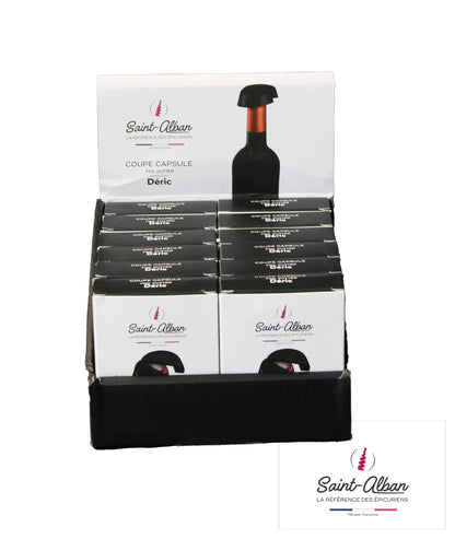 Deric capsule cup, black lacquered zinc, Saint Alban