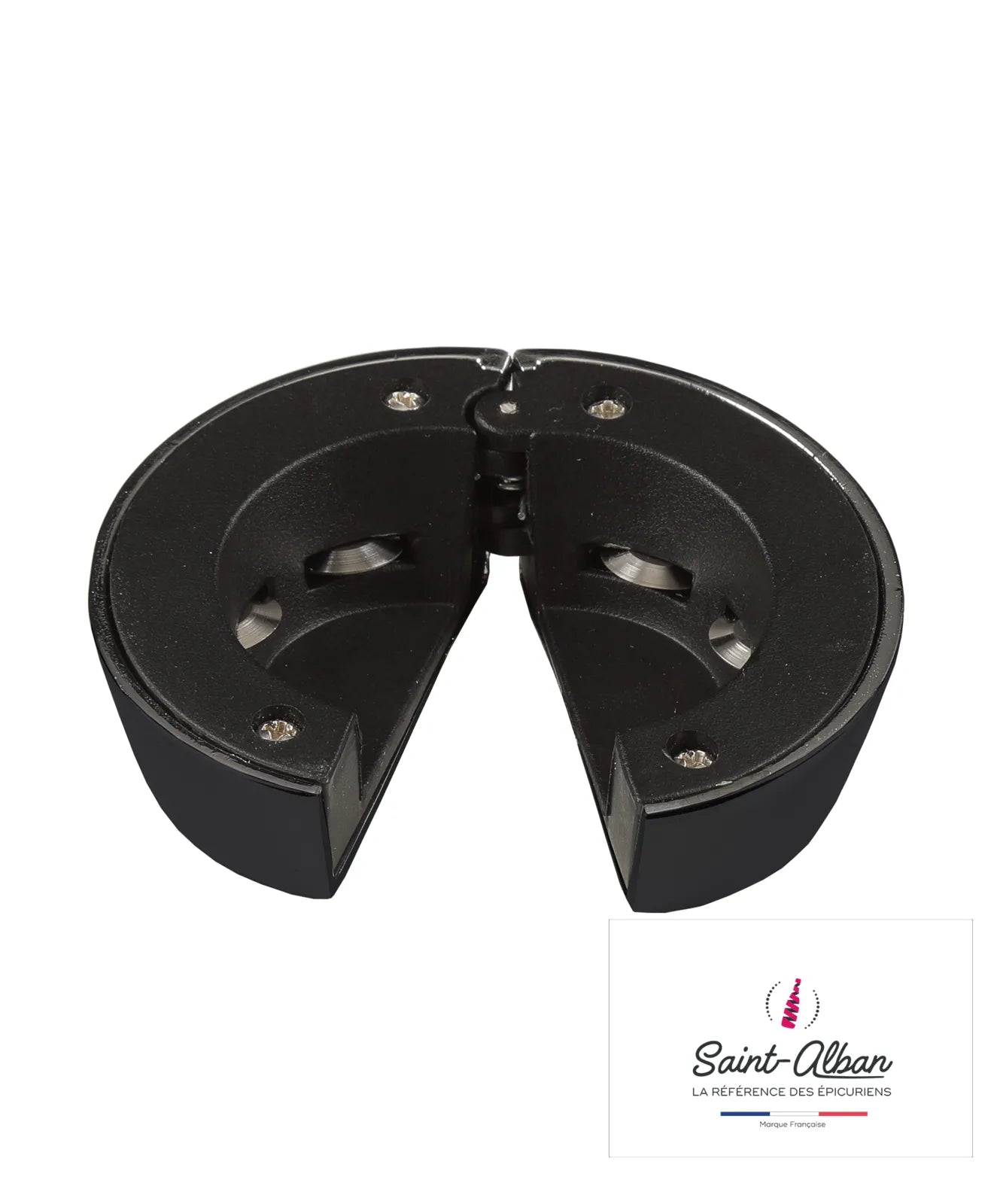 Deric capsule cup, black lacquered zinc, Saint Alban