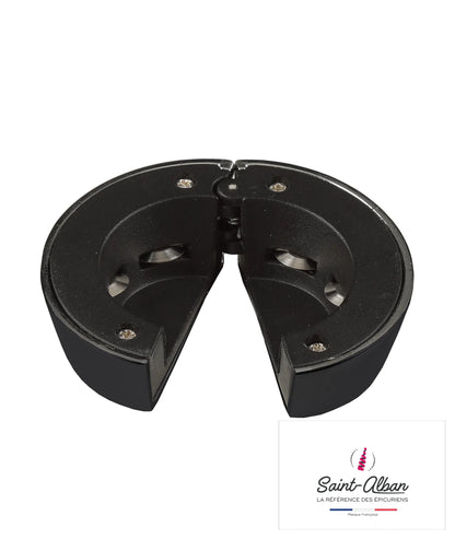 Deric capsule cup, black lacquered zinc, Saint Alban