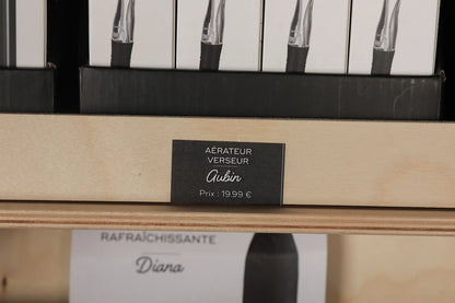 Présentoir type complet bois 12 références accessoires Saint Alban